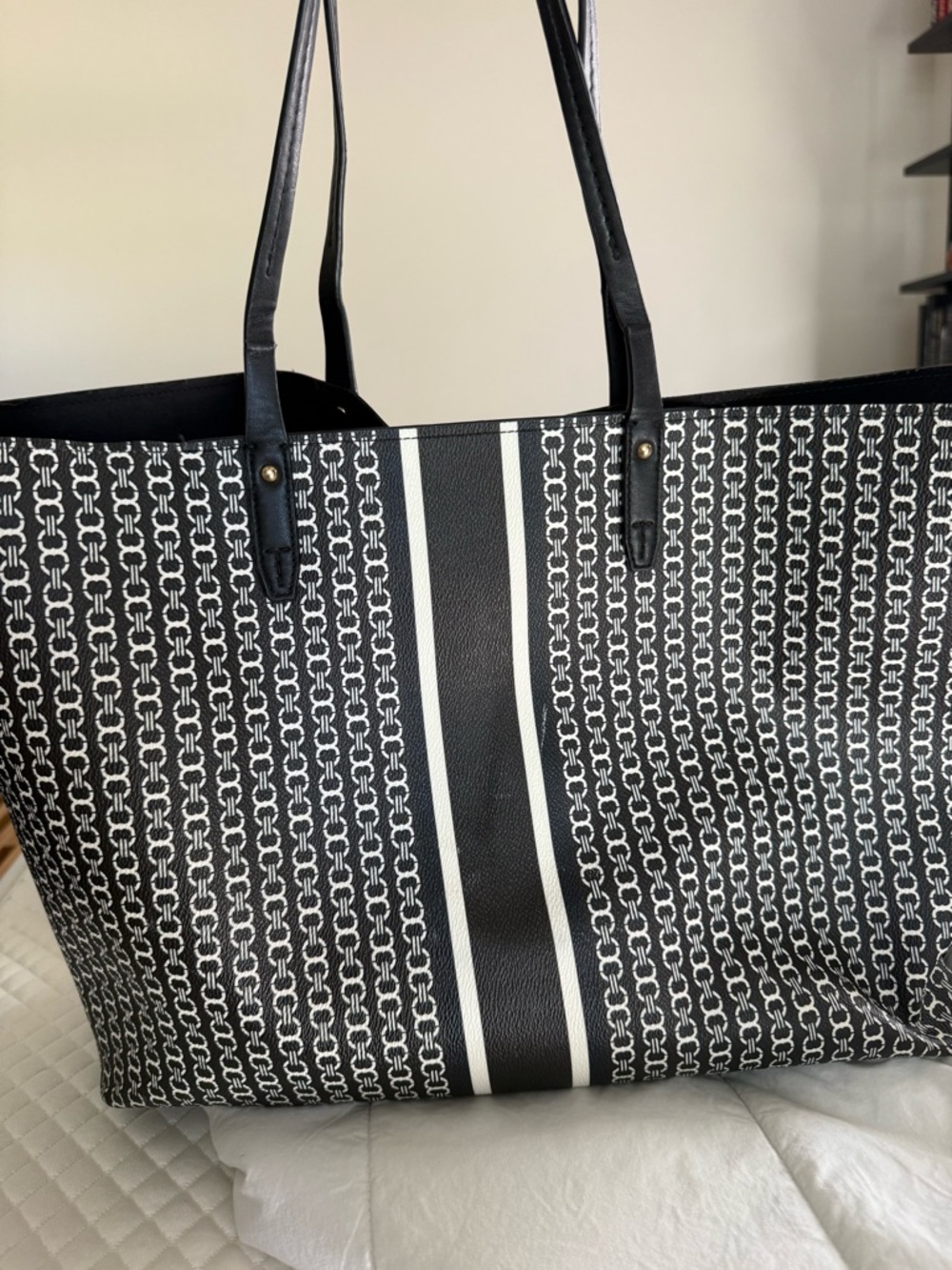 Tory Burch Black Gemini Link Tote - Picture 2 of 5